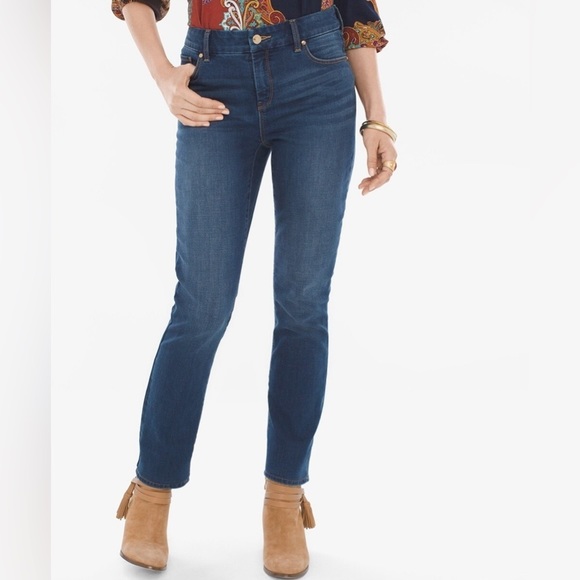 Chico's Jeans Chicos So Slimming Gilfriend Stretch High Rise Ankle